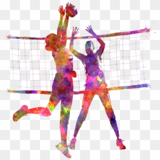 Bleed Area May Not Be Visible - Volleyball Watercolor, HD Png Download