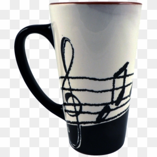 Jazz Up A Cup Of Coffee With This 16oz Music Notes - Tazas Con Notas Musicales, HD Png Download