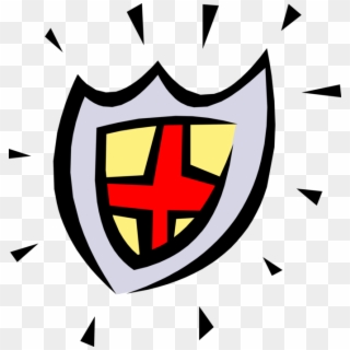 Vector Illustration Of Middle Ages Medieval Shield - Emblem, HD Png Download