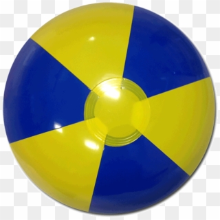 Blue And Yellow Beach Ball, HD Png Download