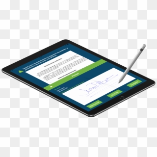Save With The Integrated Digital Signature - Tablet Computer, HD Png Download