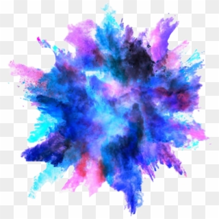 Splash Beautiful Interesting Watercolor Rainbowsplash - Blue Explosion Png, Transparent Png