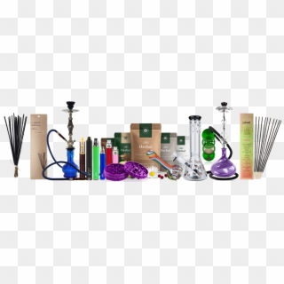 Glass Pipes Grinders Herbs Hookahs Incense Kratoms - Smoke Shop Products Png, Transparent Png