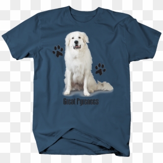 Cute White Great Pyrenees Dog Sitting Down Paw - Union Strong T Shirt, HD Png Download