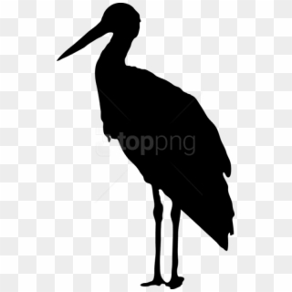 Free Png Download Stork Silhouette Png Images Background - Stork Black And White, Transparent Png
