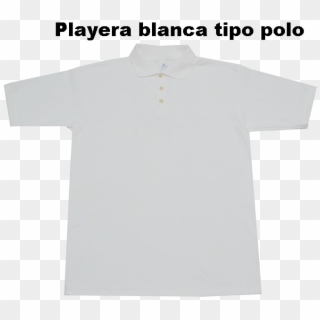 Playera Blanca Tipo - Polo Shirt, HD Png Download