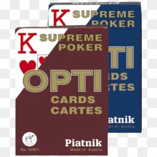 Cartas Supreme Poker, Número Grande - Graphic Design, HD Png Download
