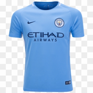 Premier League Manchester City 17/18 Home Youth Famous - Manchester City Kit 2018 Png, Transparent Png