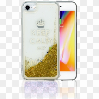 Iphone 7/8 Mm Water Glitter Keep Calm & Sparkle - Smartphone, HD Png Download