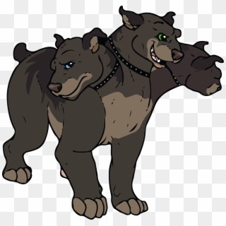 Fang And Fluffy - Cartoon Three Headed Dog, HD Png Download