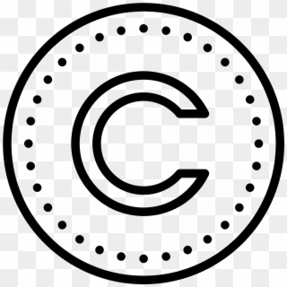 A Large Circle Surrounding The Letter C , Png Download - White Circle Png Icon, Transparent Png