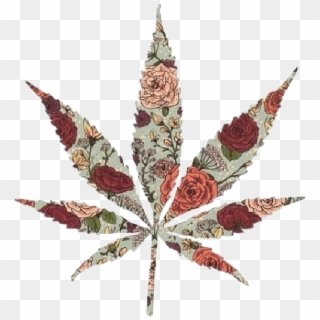 #mariguana #maryjane #rosas #hierba #toque - Pretty Pot Leaf, HD Png Download