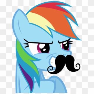Dash Mustache By - Brony Notion Face Reveal, HD Png Download