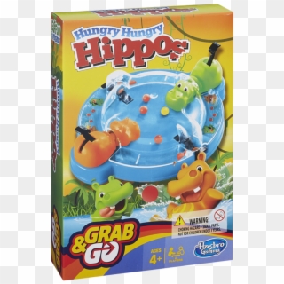 Elefun & Friends Hungry Hungry Hippos Grab & Go Game - Дорожная Игра Голодные Бегемотики, HD Png Download