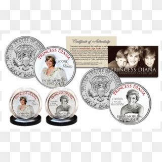 Princess Diana 1997 2017 20th Anniversary Official - Half Dollar, HD Png Download