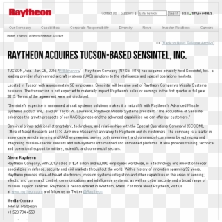 Raytheon , Png Download - Raytheon, Transparent Png