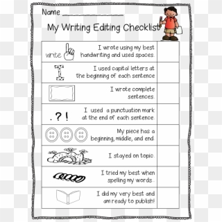 This Is Part Of The Free Editing - My Writing Editing Checklist, HD Png Download