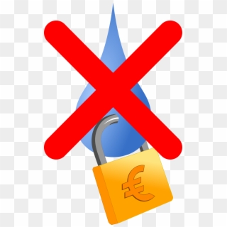 This Free Icons Png Design Of No Acqua Privatizzata - Privatization Symbol, Transparent Png
