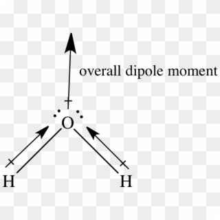 In The Case Of Water, The Two Bond Dipoles Arrows Are - Net Dipole Moment Of Water, HD Png Download