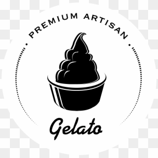 Premium Artisan Gelato Logo Created To Be Genuine, - Ice Cream Banana Logo, HD Png Download