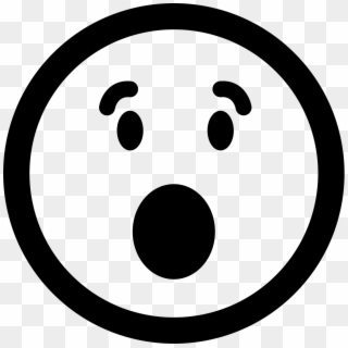 Surprised Emoticon Square Face With Open Eyes And Mouth - Number Two In A Circle, HD Png Download