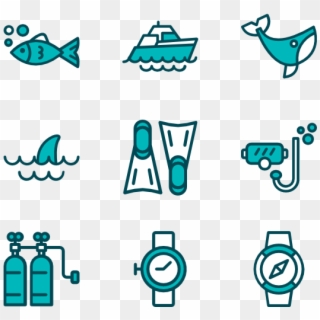 Diving - Dive Icons, HD Png Download
