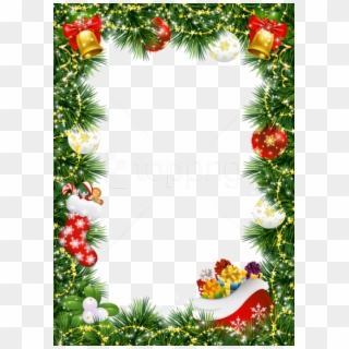 Free Png Best Stock Photos Christmas Photo Frame With - Christmas Decoration Frame, Transparent Png