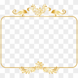 Golden Ornament - Gold Ornamental Frame Shape Png, Transparent Png