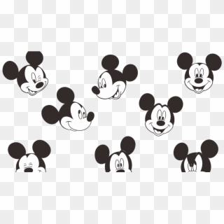 Mickey Mouse Logo Vector - Mickey Mouse Face Small, HD Png Download