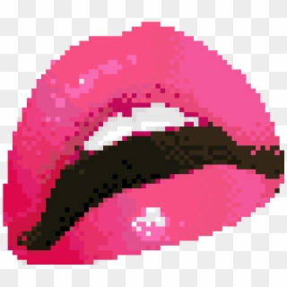 #cute #sexy #mouth #boca #lips #kawaii #pixel #pixels - Light Bulb Cross Stitch Pattern, HD Png Download
