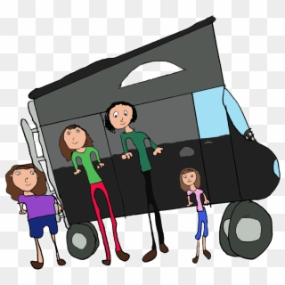 Viajando En Furgo - Cartoon, HD Png Download