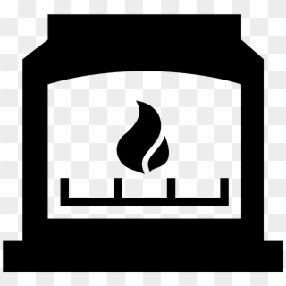 Fireplace Clipart Fireplace Mantel - Gas Fireplace Icon Png, Transparent Png