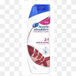 Head & Shoulders Thick & Strong 2 In 1 Shampoo - Shampoo Head Shoulders 2 In 1, HD Png Download