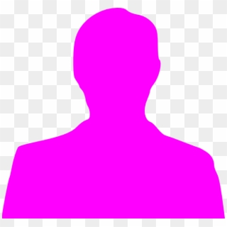 Pink Silhouette Clip Art - Silhouette Man, HD Png Download