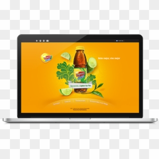 Promotional Micro Web Site For Lipton Ice Tea In Guatemala - Beer Bottle, HD Png Download