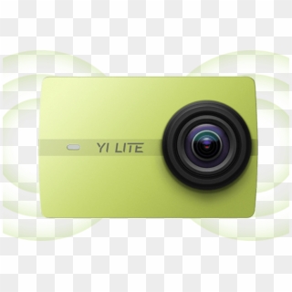 Yi Lite Action Camera Available In Green, Black And - Camera Lens, HD Png Download