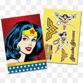 Kit Decorativo Cartonado Mulher Maravilha Festcolor - Wonder Woman Face Png, Transparent Png