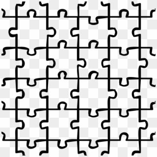 Puzzle Blank White Pieces Interlocking Jigsaw - Pattern Puzzle, HD Png Download