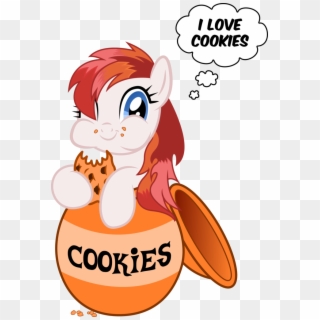 Rainbow Dash Eating A Cookie, HD Png Download