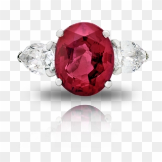 Ruby And Diamond Ring - Engagement Ring, HD Png Download