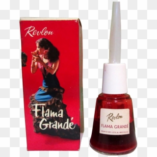 Flama Grande, Revlon Vintage Nail Polish & Box - Vintage Revlon Nail Polish, HD Png Download