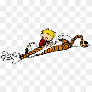 Download Png Image Report - Calvin And Hobbes Fighting, Transparent Png
