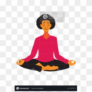 Yoga Women Illustration 1 Views - Sitting, HD Png Download