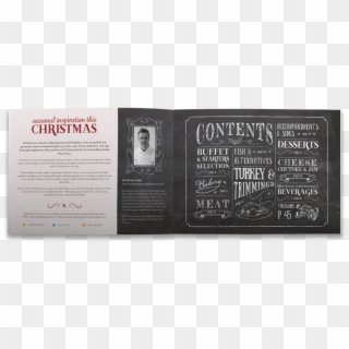 The Layout Remained Similar, With A Chalkboard Effect - Flyer, HD Png Download