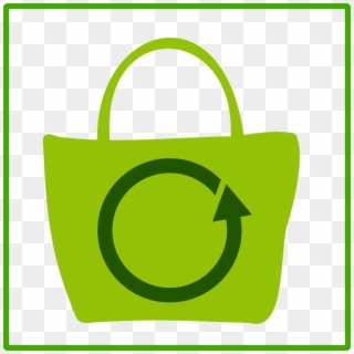 Eco Bag Vector Clipart Green Clip Art - Eco Shopping Bag Icon, HD Png Download