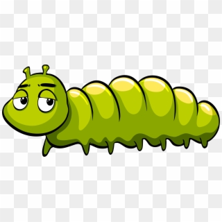 Royalty Free Illustration Green Cartoon Royaltyfree - Caterpillar With White Background, HD Png Download