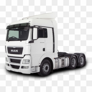 Tractor Trailer Vector - Man Truck White, HD Png Download