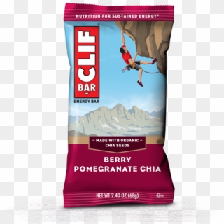 Berry Pomegranate Chia Packaging - Clif Bars Toffee, HD Png Download