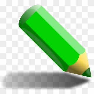 Clipart - Green Pencil Clipart, HD Png Download