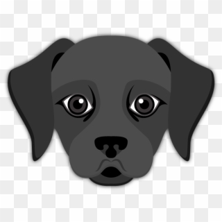 Black Labrador Emoji - Labrador Emoji Png, Transparent Png